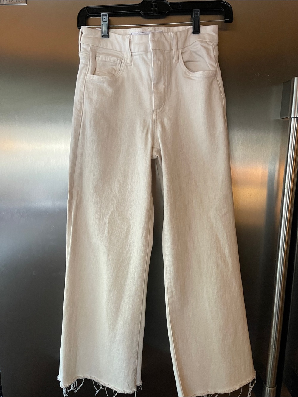 Frank and Eileen ivory jeans. Size 24